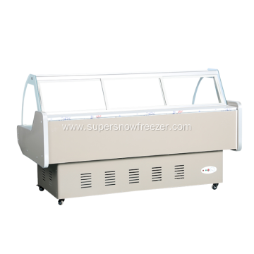 Static Cooling Fresh Meat Display Chiller Showcase